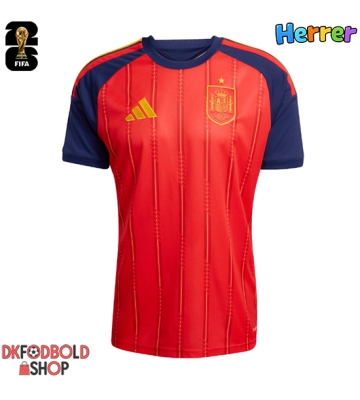 Spanien Hjemmebanetrøje VM 2026 Kort ærmer